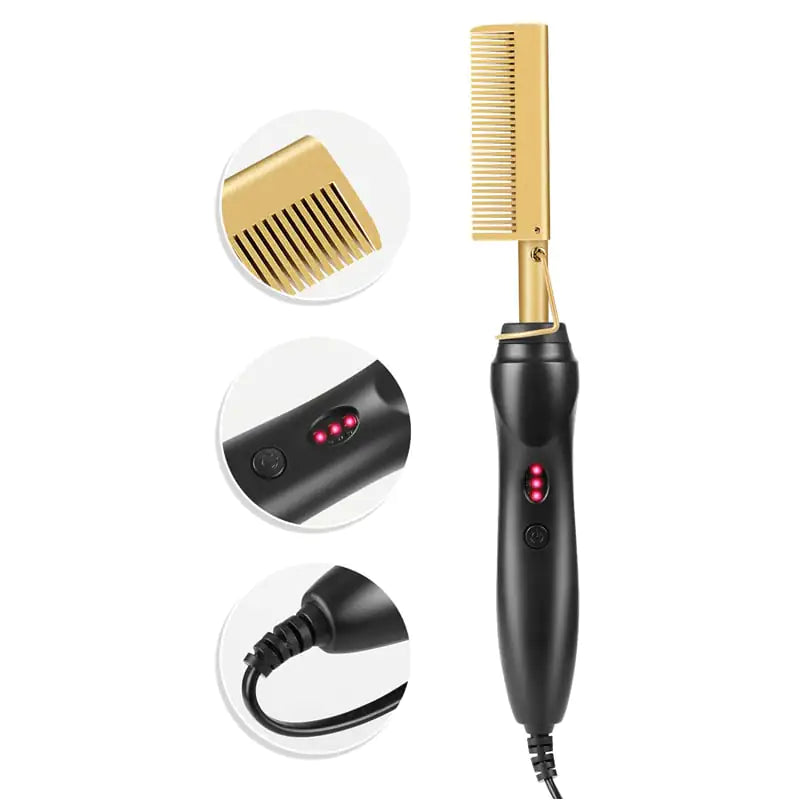Electric Curling Comb for Wet and Dry Hair Styling