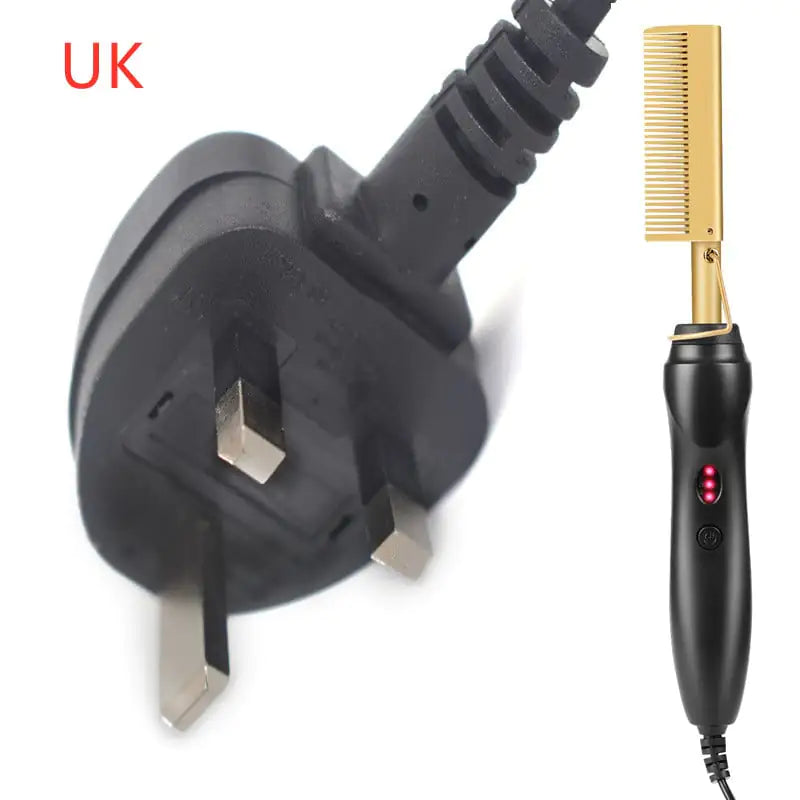 Electric Curling Comb for Wet and Dry Hair Styling