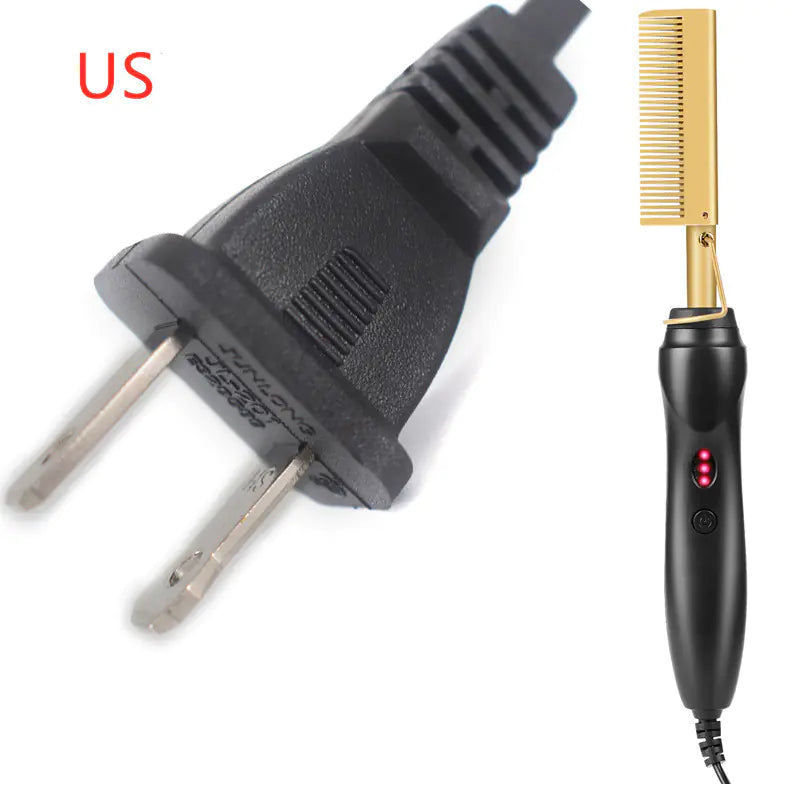 Electric Curling Comb for Wet and Dry Hair Styling